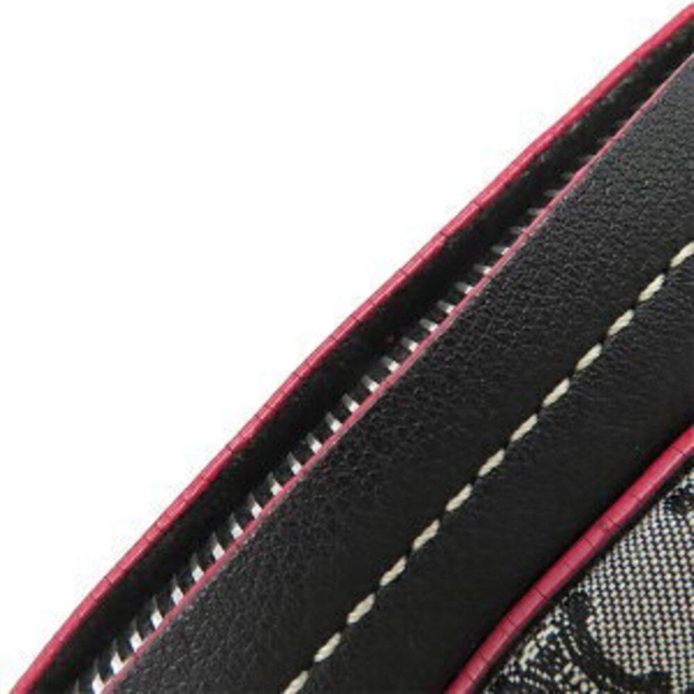 Celine shoulder bag gray black Macadam canvas leather - Picture 7 of 9